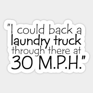 Laundry truck! Sticker